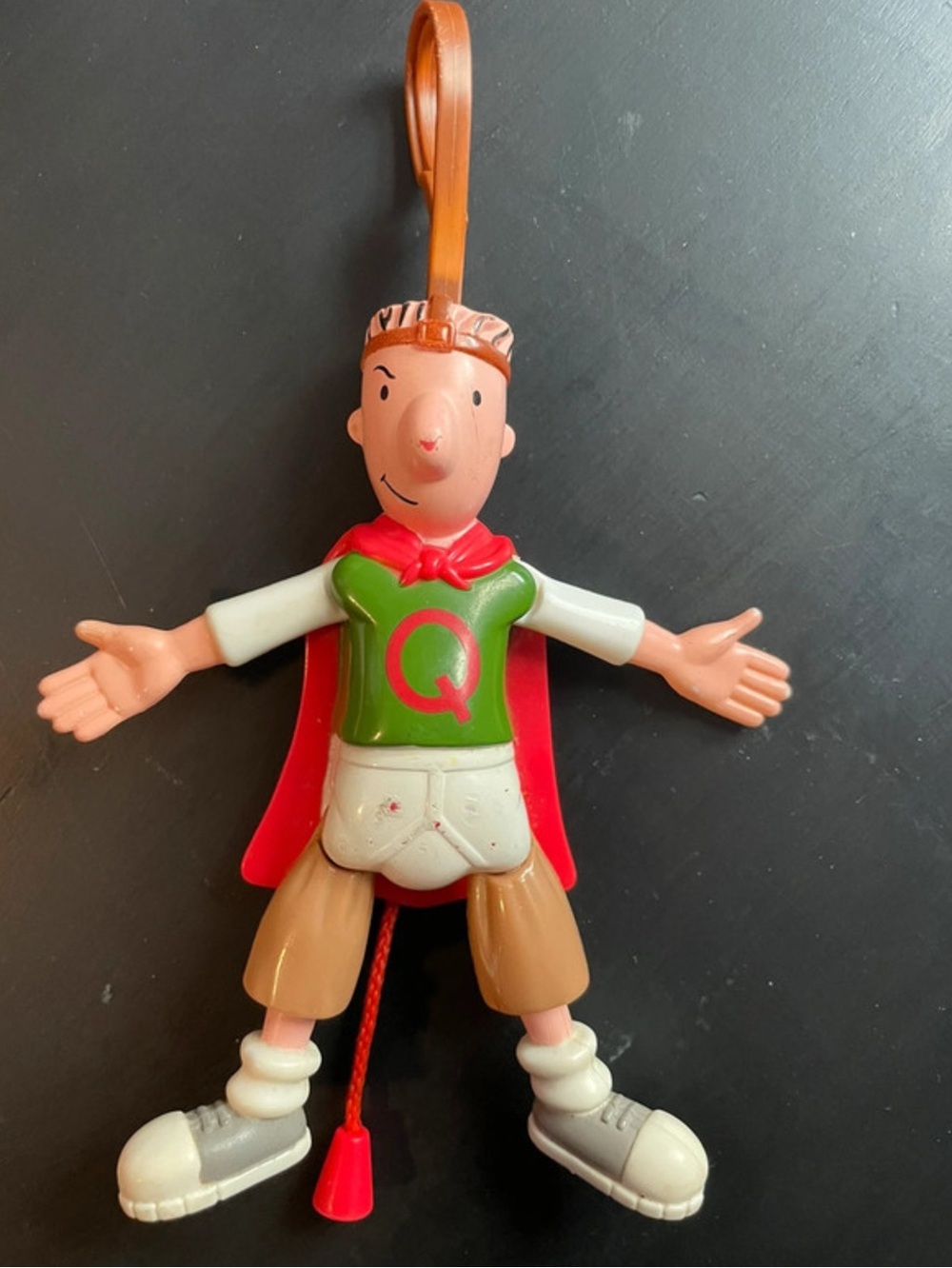 Vintage 1999 Nickelodeon Doug Quailman McDonald’s Happy Meal Toy Backpack Clip
